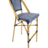 Blue & White Bistro Barstool Armless 45 BBPBLU-AX-T