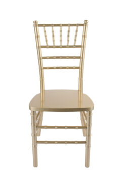 Sparkling Glitter Gold Champagne ToughWood Chiavari Chair FRONT CCWCHGSP-AX-T