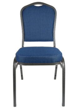 Dark Blue Banquet Chair Front