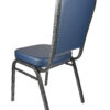 Blue Vinyl Banquet Chair Left