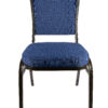 Blue Dotted Banquet Chair front