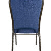 Blue Dotted Banquet Chair Back