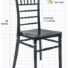 Black BasicResin Chiavari Chair CCPB-v22-SG-T