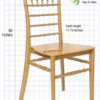 Gold BasicResin Chiavari Chair CCPG-v22-SG-T