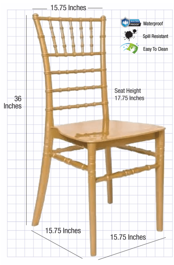 Gold BasicResin Chiavari Chair CCPG-v22-SG-T