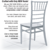 Silver BasicResin Chiavari Chair CCPS-v22-SG-T