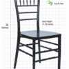 Black ToughResin Monoframe Chiavari Chair CCRB-MONO-AX-T