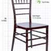 Mahogany ToughResin MonoFrame Chiavari Chair CCRM-MONO-AX-T