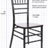 Black ToughWood Real Wood Chiavari Chair CCWB-ZG-T