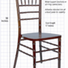 Mahogany ToughWood Real Wood Chiavari Chair CWM-HU-T