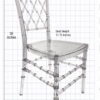 Proclear Resin Diamond Back Chiavari Chair CDRC-ZG-T