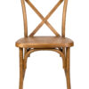 Chestnut Toughresin CrossBack Chair by Chivari CXRC-AX-T Front