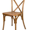 Chestnut Toughresin CrossBack Chair by Chivari CXRC-AX-T