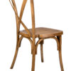 Chestnut Toughresin CrossBack Chair by Chivari CXRC-AX-T