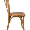 Chestnut Toughresin CrossBack Chair by Chivari CXRC-AX-T