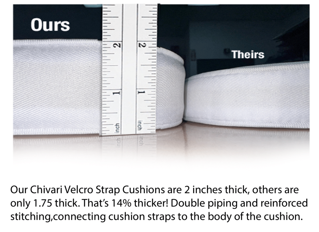 Our Cushions are 14% thicker!