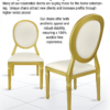 Gold Resin Louis Pop Chair Ultra Light Ultra Strong Design