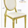 Gold Louis Pop Chair Resin Prestige Series