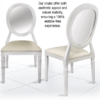 White Louis Pop Chair Ultra Light Ultra Strong Design