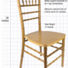 Dark Natural Toughwood Chiavari Chair CCWN-ZG-T