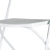 White Folding Chair (Steel-Poly Chair) by Chiavari CFPW-AX-T