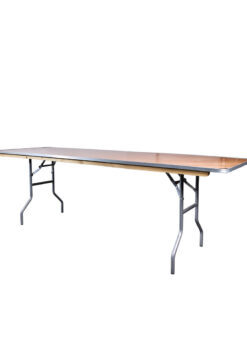 96X30 8-Foot Rectangle Plywood Banquet Table with Special Edges TPLYRT9630M-MAX-AX-T