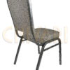 Charcoal Grey Fabric on Silver Vein Frame Crown Banquet Chair Right2 CQCFG-ZF-T