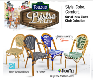 Toulouse Bistro Chairs Collection - Style Color Comfort