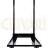 Steel Folding Chair Cart by Chivari, for Poly & Resin Folding Chairs CART100-AX-T Front