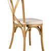 Chestnut ToughWood Cross Back Chair CXWC-AX-T