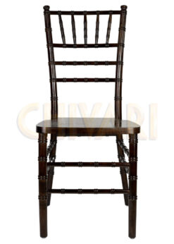 Espresso (Coffee) ToughWood Chiavari Chair Front CCWFE-ZG-T