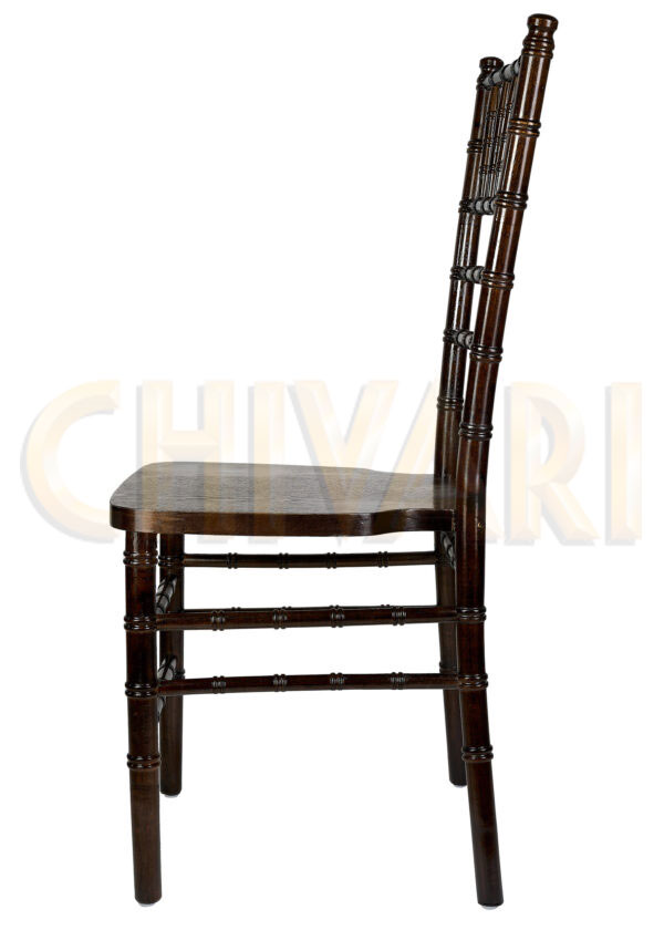 Espresso (Coffee) ToughWood Chiavari Chair Left2 CCWFE-ZG-T