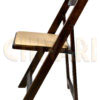 Fruitwood ToughWood Folding Chair with Tan Padded Seat by Chivari FWF-TAN-AX-T 04