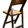 Fruitwood ToughWood Folding Chair with Tan Padded Seat by Chivari FWF-TAN-AX-T 05