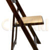 Fruitwood ToughWood Folding Chair with Tan Padded Seat by Chivari FWF-TAN-AX-T 08