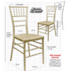 Gold Resin Steel Skeleton Chiavari Chair