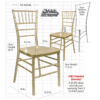 Sparkling Gold Champagne Resin Inner Steel Skeleton Chiavari Chair