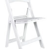 White Resin Folding Chair 1