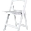 White Resin Folding Chair 3