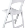 White Resin Folding Chair 5