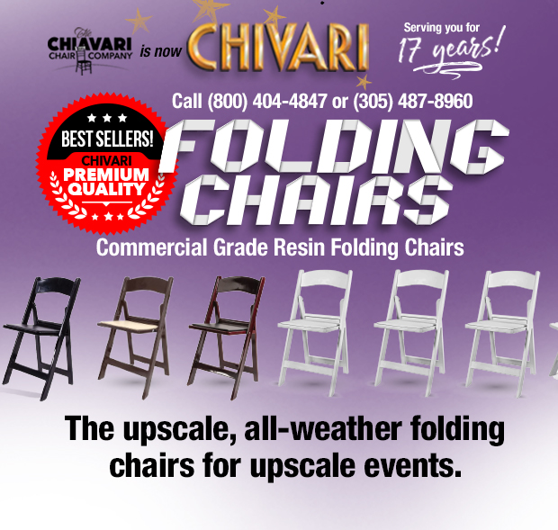 Chivari Folding Chairs - Commercial Grade Resin Folding Chairs