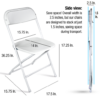 Metal Folding Chair Specs