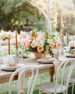 Wedding Reception featuring the White Toughwood Bentwood Chairs