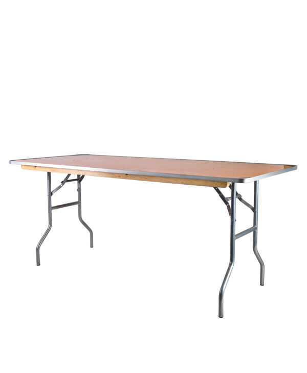 6 Foot (72″x30″) Rectangle CornerMax Plywood Table TPLYRT7230M-MAX-AX-T