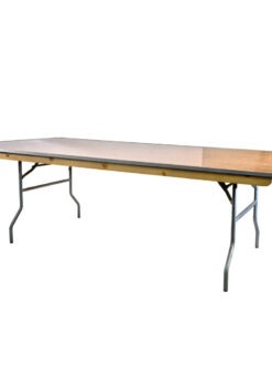 8 foot 96" x 48" Rectangle Plywood Table with CornerMax Edges TPLYRT9648M-MAX-AX-T