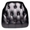 Black 1.75″ Thick Vinyl Tufted Panel Chiavari Chair Cushion CUSHPANVINTUFTBLA-AX-T