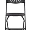 Black Fan Back Folding Chair (Steel-Poly Chair) by Chiavari CFPB-FAN-CX-T 2