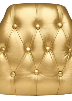 Gold 1.75″ Thick Vinyl Tufted Panel Chiavari Chair Cushion by Chivari CUSHPANVINTUFTGLD-AX-T