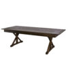 Fruitwood 8 Foot (96″ x 40″) Rectangle Farmhouse Table TFARMRT9640-FRUITWOOD-X-LEG-AX-T