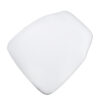 White 1.75″ Thick Fabric Panel Chiavari Chair Cushion CUSHPANFABWHI-AX-T